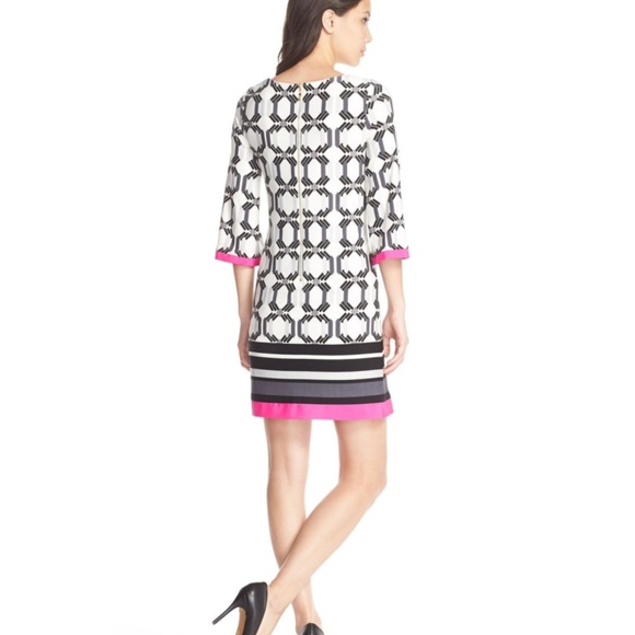Eliza J Geo Print Matte Jersey Shift Dress - Picture 4 of 5